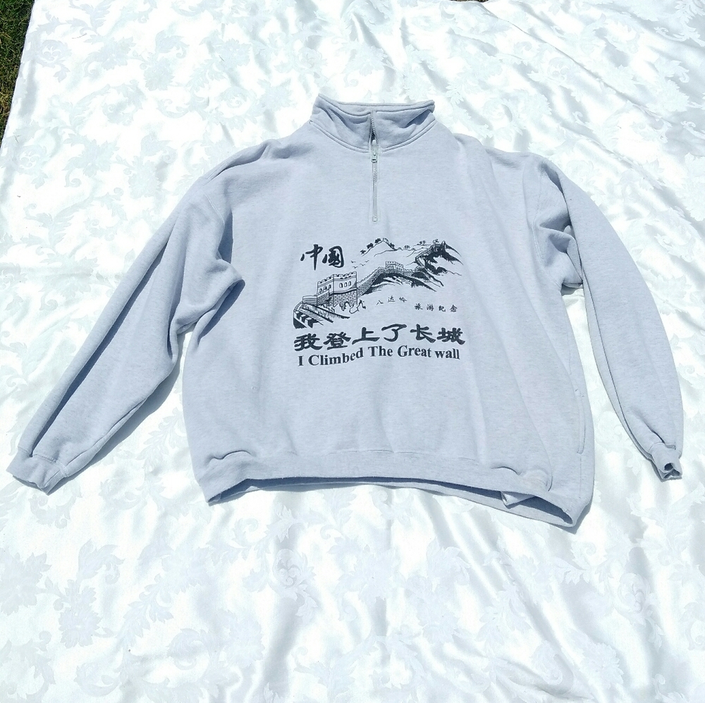 Unisex Jacket Grey XL Half Zip
